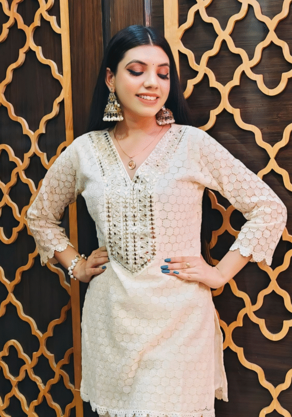 Mogra mirror co-ord Set
