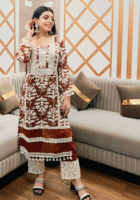 Ruhani ikkat soft cotton kurta set with dupatta