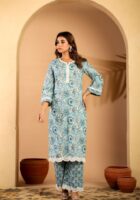 Jaipuri bloom cotton kurta set