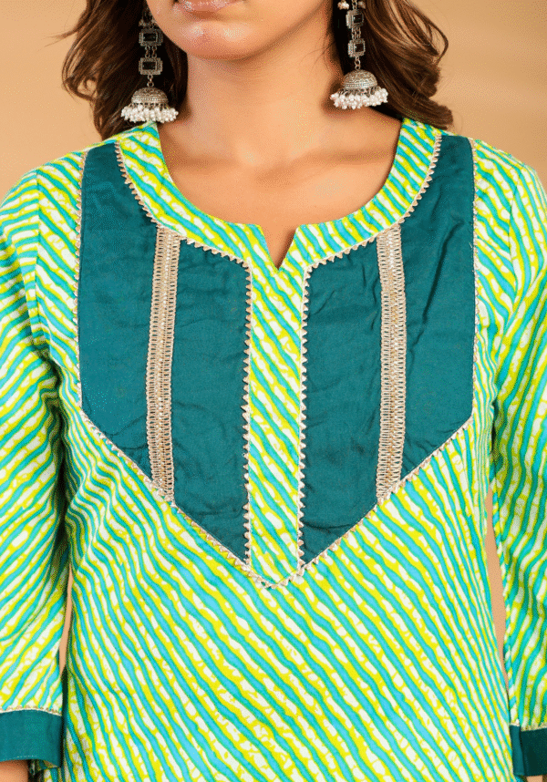 Mehar leheriya pure cotton kurta