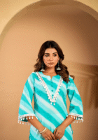Sea breeze leheriya cotton kurta