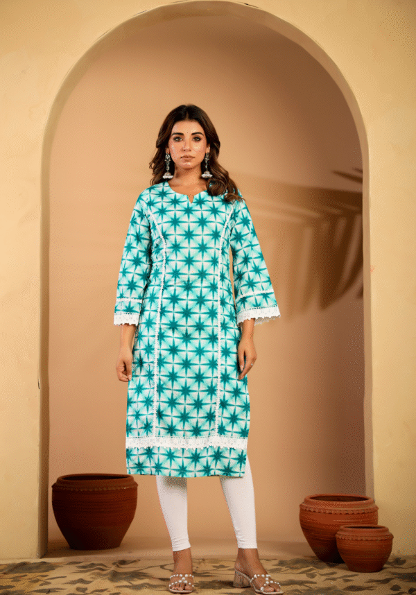 Starry elegance cotton kurta