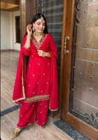 Gulbahar Red Kurta Set