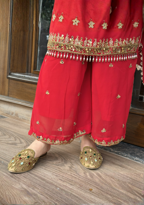 Gulbahar Red Kurta Set