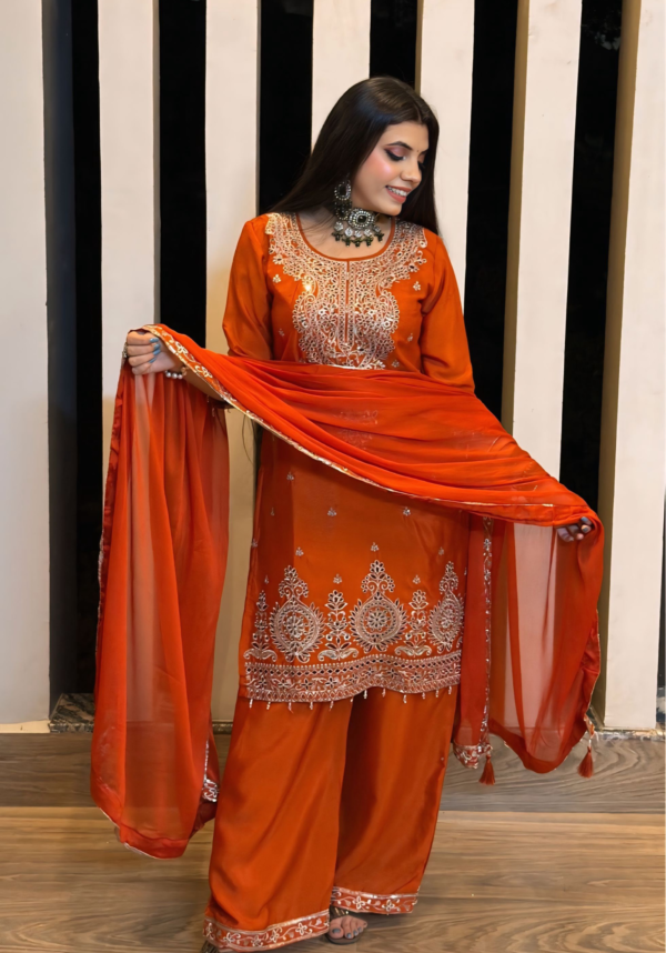 Meher Rust Kurta Set