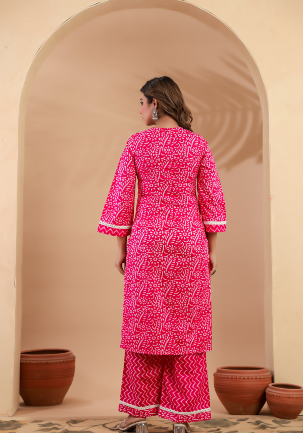 Gul Noor – Pink Cotton Kurta Set
